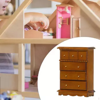 1:12 кукольных шкафов, кукольные аксессуары, украшения, сцены из жизни, деревянная мебель, мини-модель для