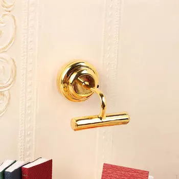 1:12 Кукольный Дом Настенный Светильник Лампа Миниатюрный Ремесло Золотой Цвет Мебель Аксессуар Ретро Стиль