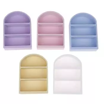 1/12 Кукольный домик Арка Шкаф Настенный шкаф Стеллаж для хранения Модель Кукольного домика Миниатюрная мебель Украшения Кукольные домики Аксессуары фиолетовый