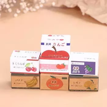 1/12 кукольный домик, бумажные коробки, модель, мини-имитация, фруктовая коробка, украшение для кукольного домика