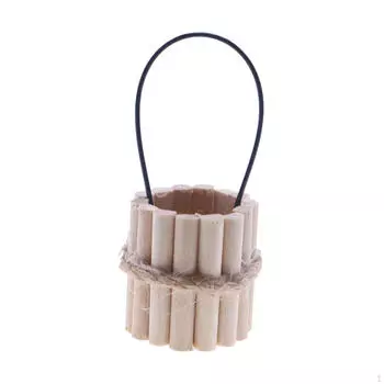 1/12 кукольный домик деревянные ведра украшения декорации принадлежности для детей