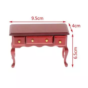 1:12 кукольный домик деревянный стол письменный стол для учебы стол для макияжа мебель модель игрушка onesize