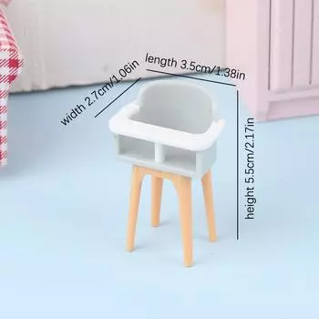 1/12 кукольный домик детская спальня мебель аксессуары горка/троянский конь/стол/обеденный стул/кровать для детей ролевые игры игрушка A2