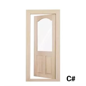 1:12 Кукольный домик Имитация Двери Мебель Миниатюры Сделай сам Деревянная Дверь Аксессуары для Кукольного домика C