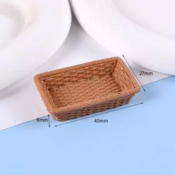 1/12 кукольный домик имитация хлебных корзин кукольный домик мини-корзина для хранения продуктов модель кукольный домик украшения аксессуары кофейный