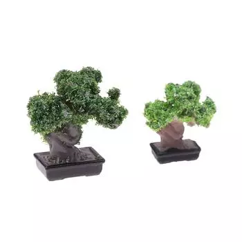 1/12 кукольный домик имитация мини-зеленого дерева кукольный домик в горшке украшения для дома кукольный домик микроландшафтный садовый орнамент A2