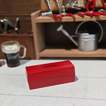 1/12 кукольный домик имитация мини ящик для инструментов ящик для хранения модель кукольный домик мебель аксессуары микро сцена строительство реквизит красный