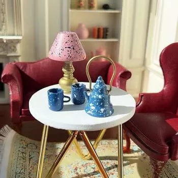 1/12 кукольный домик имитация настольная лампа мини настольная лампа модель кукольный домик гостиная спальня украшение микро домашний декор игрушки