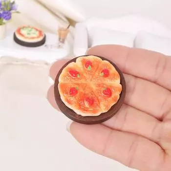 1/12 кукольный домик имитация пиццы столовые приборы поднос набор кукольный домик мини-кухня украшения кукольный домик аксессуары ролевые игры игрушки