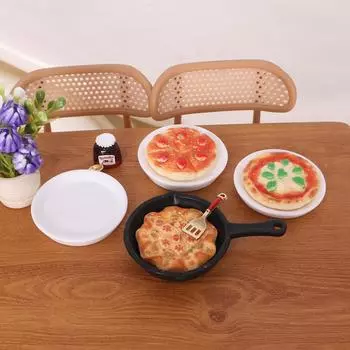 1/12 кукольный домик имитация пиццы набор модель кукольный домик миниатюра кухонное украшение кукольный домик микросцена аксессуары A5