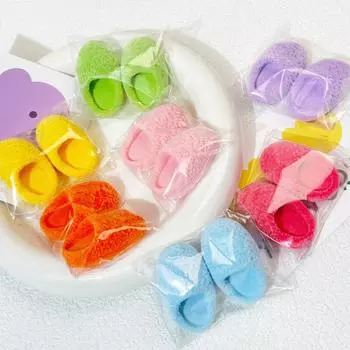 1/12 кукольный домик имитация плюшевые тапочки модель кукольный домик миниатюрная обувь украшения куклы наряды аксессуары