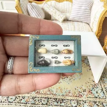 1/12 кукольный домик имитация раковины витрина образец украшение кукольный домик миниатюра гостиная украшения кукольный дом аксессуары