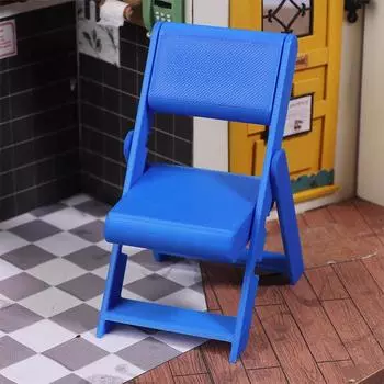 1/12 кукольный домик имитация складной стул модель кукольная мебель аксессуары кукольный домик гостиная украшения