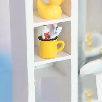 1/12 кукольный домик имитация зубной пасты зубная щетка набор стаканчиков кукольный домик мини ванная комната украшения кукольный домик мебель аксессуары