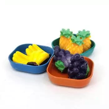 1/12 кукольный домик, красочные обеденные тарелки, кукольный домик, мини-кухонная посуда, украшения, кукольный дом, посуда для еды, аксессуары