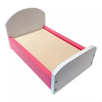 1/12 кукольный домик кровать украшения аксессуар DIY мебель одинарный для фото реквизит микро Pink