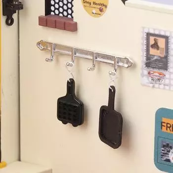 1/12 кукольный домик, металлические вешалки для одежды, настенный крючок, миниатюрная мебель для кукольного домика, аксессуары для кукольного дома, игрушки для ролевых игр as the picture