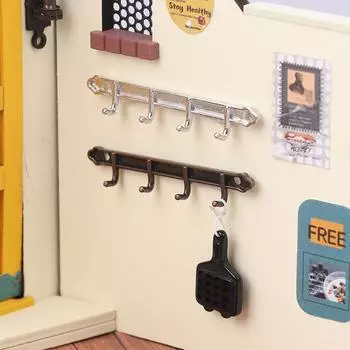 1/12 кукольный домик, металлические вешалки для одежды, настенный крючок, миниатюрная мебель для кукольного домика, аксессуары для кукольного дома, игрушки для ролевых игр A3