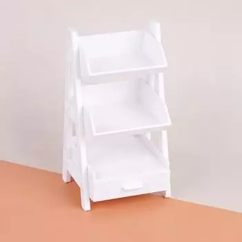 1/12 кукольный домик мини-цветочная стойка полка для хранения модель кукольный домик имитация мебели украшения микросцена строительство реквизит белый