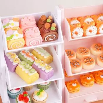 1/12 кукольный домик мини-цветочная стойка полка для хранения модель кукольный домик имитация мебели украшения микросцена строительство реквизит абрикосовый