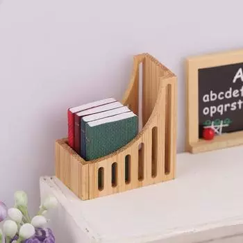 1/12 кукольный домик Мини деревянная книжная полка модель кукольный домик кабинет мебель украшения кукольный домик аксессуары ролевые игры игрушки