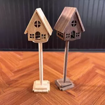 1/12 кукольный домик, мини-деревянный торшер, светодиодный настенный светильник, модель кукольной мебели, декор, игрушка, микросцена, строительный реквизит