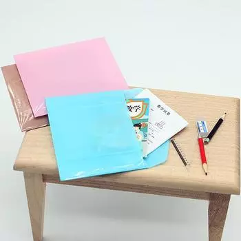 1/12 кукольный домик мини-файл карман учебник сумка кукольный домик школьные канцелярские принадлежности украшения кукольный домик учебные принадлежности кофейный