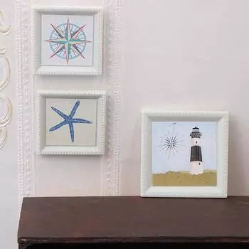 1/12 Кукольный домик Мини Фото Картина Настенная картина Кукольный домик Домашнее украшение Мебель для кукольного дома Аксессуары