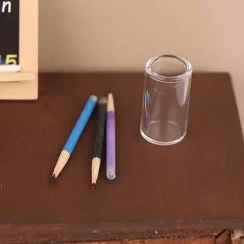 1/12 кукольный домик мини карандаш держатель набор кукольный домик школьные канцелярские принадлежности кукольный домик украшения аксессуары детская ролевая игрушка