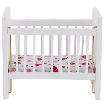 1:12 Кукольный домик Мини Кровать Модель с Матрасом Имитация Мебель Модель Кукольный Дом Аксессуары