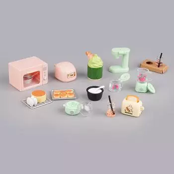 1/12 кукольный домик мини кухня электроприбор модель комплект кукольный домик соковыжималка рисоварка духовка игрушки еда кукольный домик декор 1set
