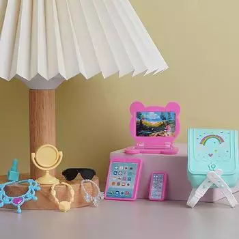 1/12 кукольный домик, мини-кукла, товары для игрового дома, кукольный домик, имитация куклы, ожерелье, компьютерный телефон, кошелек, игрушки, аксессуары, реквизит One Size