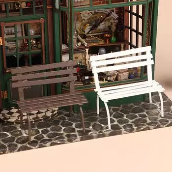 1/12 кукольный домик Мини-парковая скамейка, кресло-реклайнер, модель кукольного домика, украшение для сада, микроландшафтные украшения