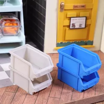 1/12 кукольный домик Мини штабелируемая корзина для хранения кукольная мебель аксессуары кукольный домик украшение гостиной жёлтый