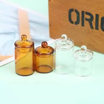 1:12 кукольный домик, мини-стеклянная банка для конфет, бутылка для хранения кофейных зерен, кухонный декор, игрушка 1#