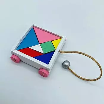 1/12 кукольный домик мини танграм модель автомобиля кукольный домик цветные строительные блоки игрушки для машин украшения для кукольных домов аксессуары