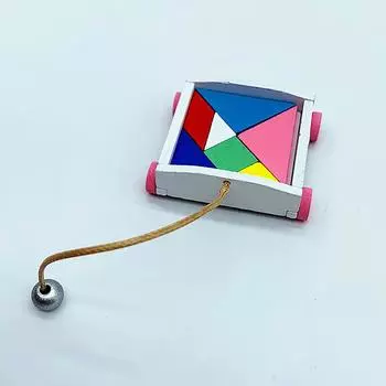 1/12 кукольный домик мини танграм модель автомобиля кукольный домик цветные строительные блоки игрушки для машин украшения для кукольных домов аксессуары