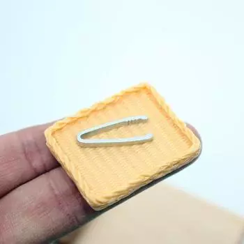 1/12 кукольный домик мини-тарелка для еды с зажимом кукольный домик кухня противень модель кукольный домик украшения аксессуары