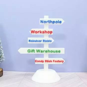 1/12 кукольный домик мини указатель дорожный знак модель кукольный дом указатель микро ландшафтное украшение миниатюрная садовая сцена орнамент белый