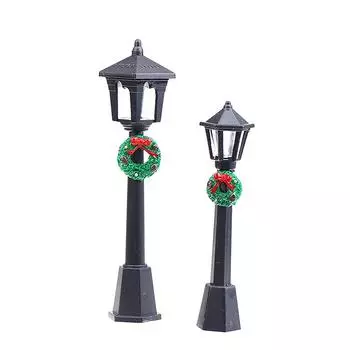 1/12 кукольный домик Мини уличный фонарь Модели кукольный домик Рождественский уличный фонарь Украшение кукольный домик Микро Сказочный сад Украшения A2