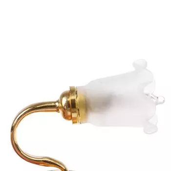 1:12 Кукольный домик Мини Золотой бутон настенный светильник Украшения для дома Аксессуары