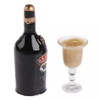 1/12 кукольный домик, миниатюрная бутылка вина, набор с чашкой, имитация напитков, модель игрушки one size