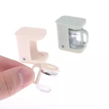 1:12 кукольный домик миниатюрная кофеварка кухонная кофемашина кофейник игрушечная модель зелёный