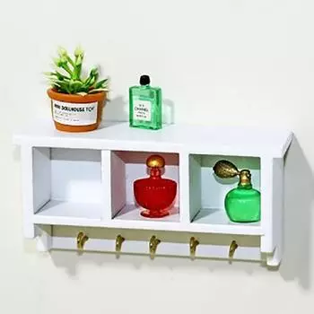 1/12 Кукольный домик Миниатюрная кухня настенная полка стеллаж шкаф вешалка крючок