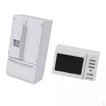 1/12 кукольный домик миниатюрная мебель холодильник микроволновая печь