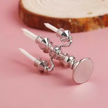 1/12 Кукольный домик Миниатюрная мебель Ретро Металлический подсвечник Подсвечники Модель