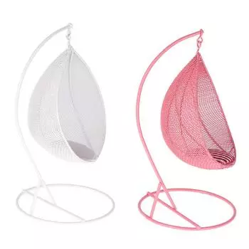 1:12 Кукольный домик Миниатюрная мебель Качели Стул Гамак Кукольный дом Декор Игрушка розовый