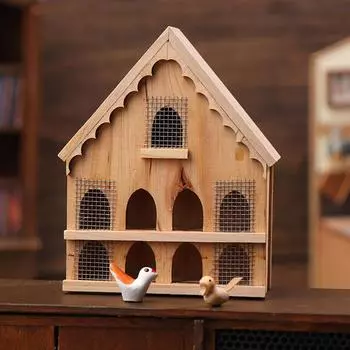 1/12 кукольный домик миниатюрная модель птичьего домика кукольный домик мини-украшение для сада фей кукольные домики аксессуары для микросцены орнамент 1Set