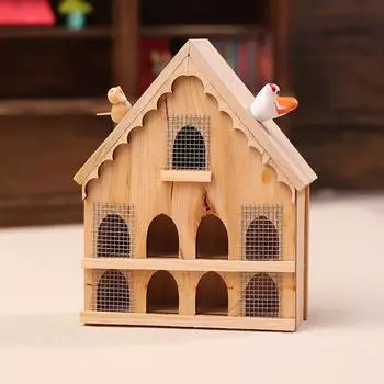 1/12 кукольный домик миниатюрная модель птичьего домика кукольный домик мини-украшение для сада фей кукольные домики аксессуары для микросцены орнамент