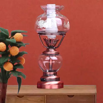 1/12 кукольный домик миниатюрная настольная лампа мини настольное освещение имитационная модель подарок ролевые игры игрушка для красный